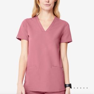 FIGS Casma scrub top Mauve XXS NWT